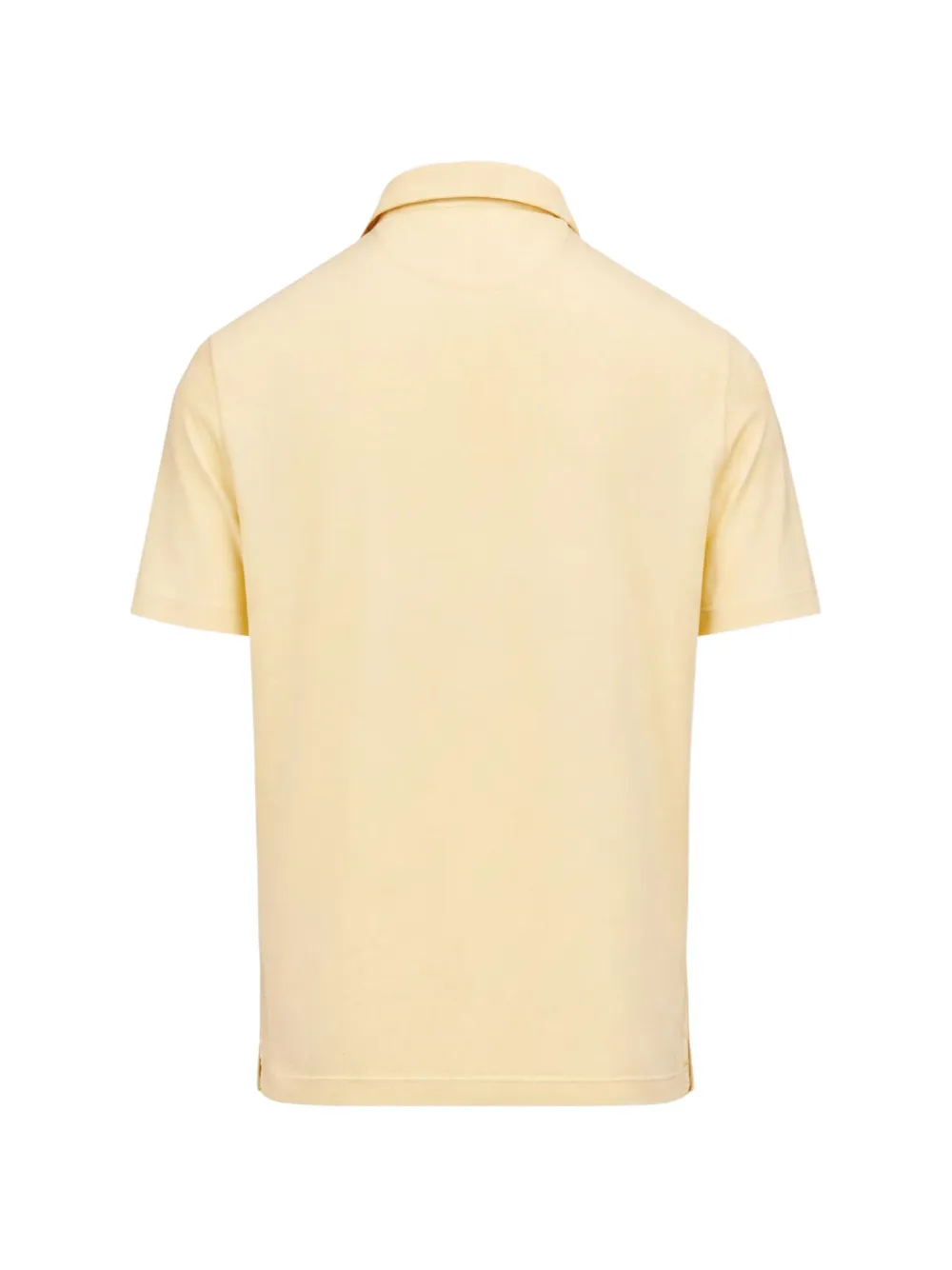 Fedeli Katoenen poloshirt met korte mouwen Geel