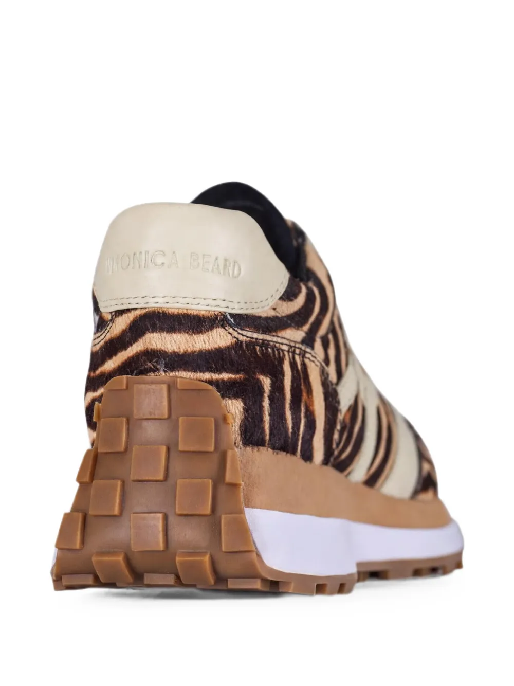 Veronica Beard Valentina sneakers met zebraprint Bruin