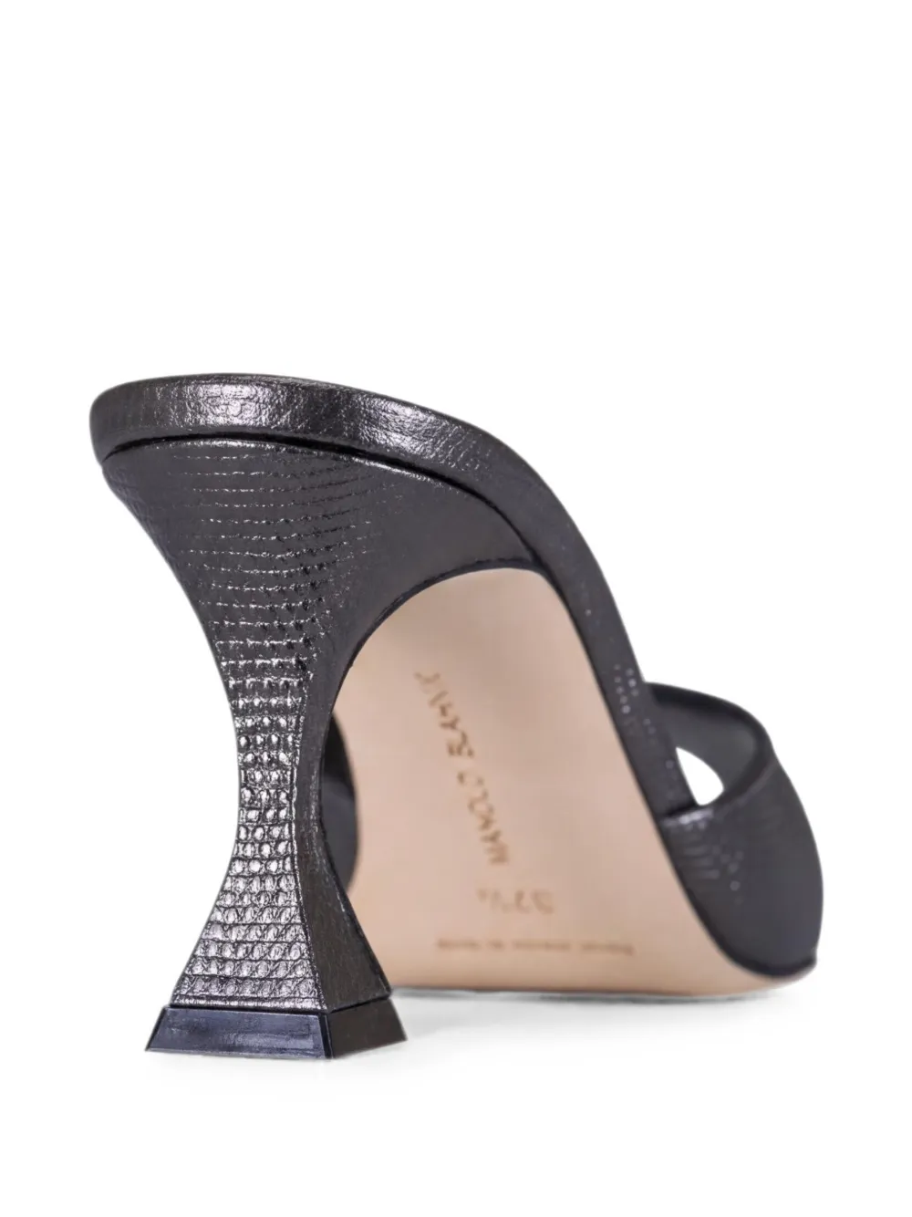 Manolo Blahnik Jadarona leren muiltjes Grijs
