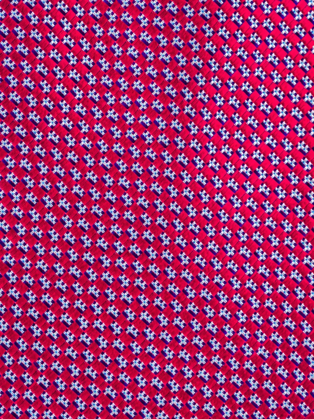 Brioni Stropdas met geometrisch patroon Rood