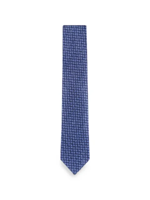 Brioni geometric-pattern tie
