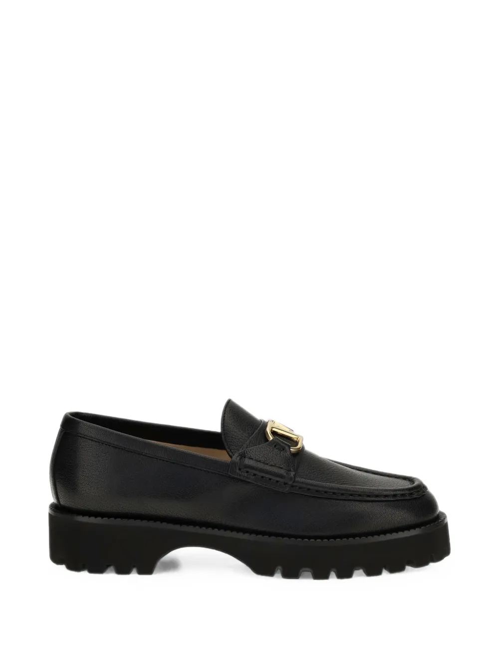 Valentino Garavani VLogo Signature leather loafers - Nero