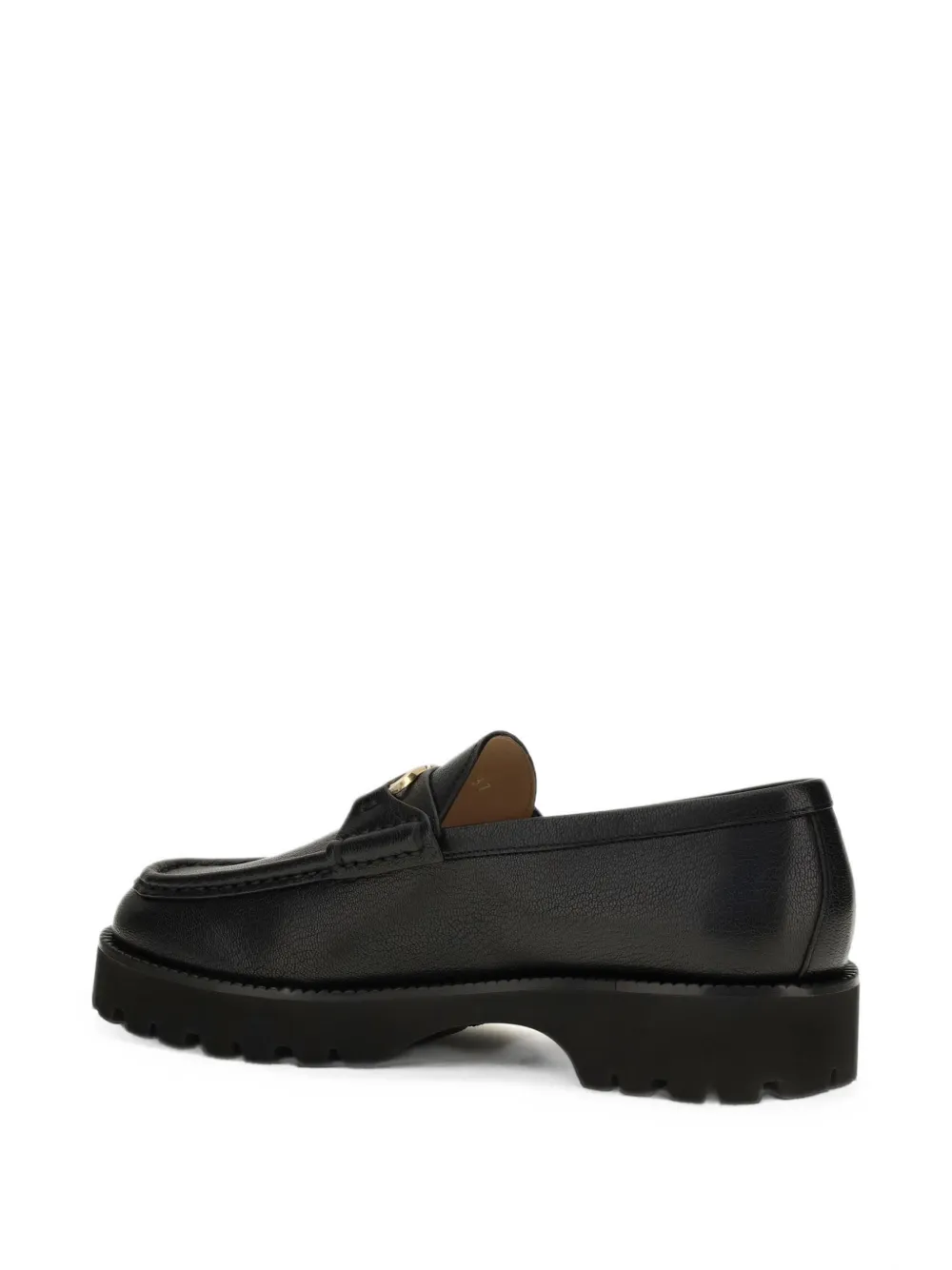 Valentino Garavani VLogo Signature leather loafers Zwart