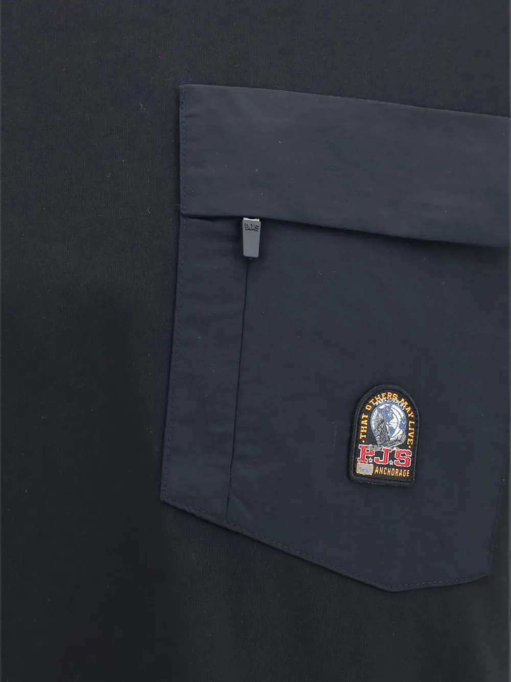Parajumpers Mojave 2.0 T-shirt met patchdetail Zwart