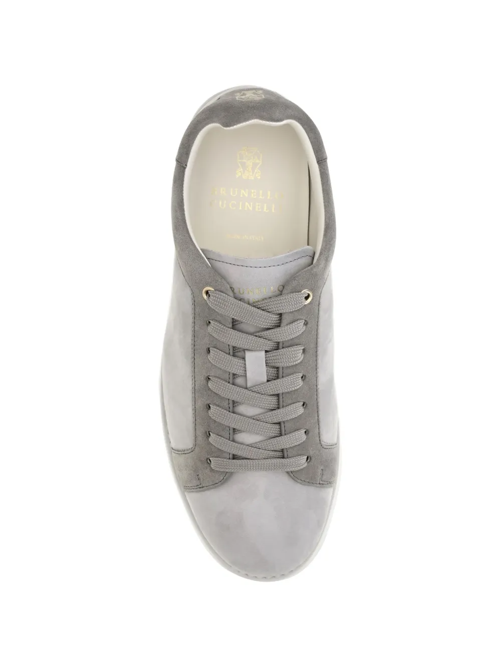 Brunello Cucinelli suede-panelled sneakers Grijs