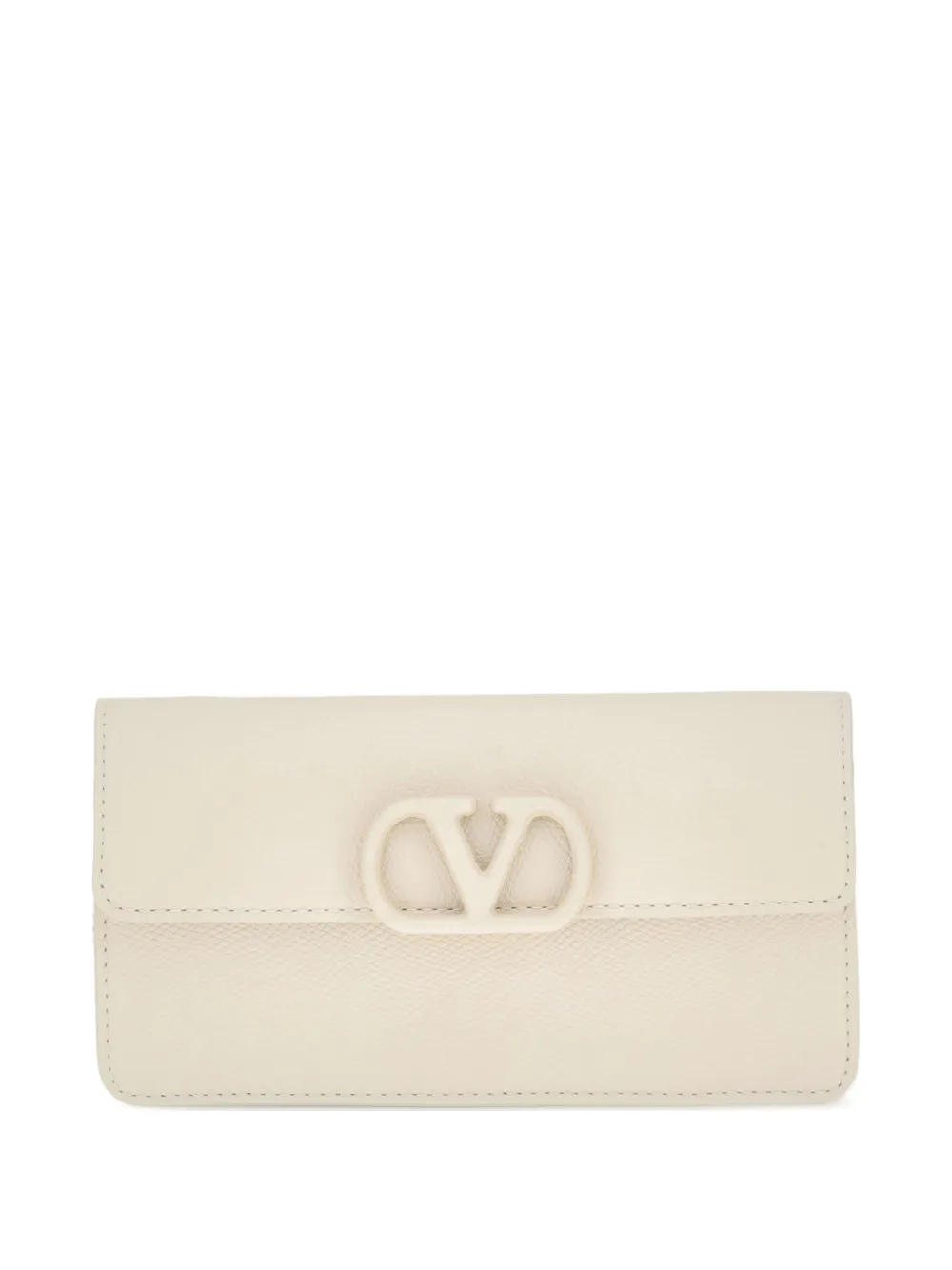 Valentino Garavani VLogo Signature chain clutch bag - Bianco
