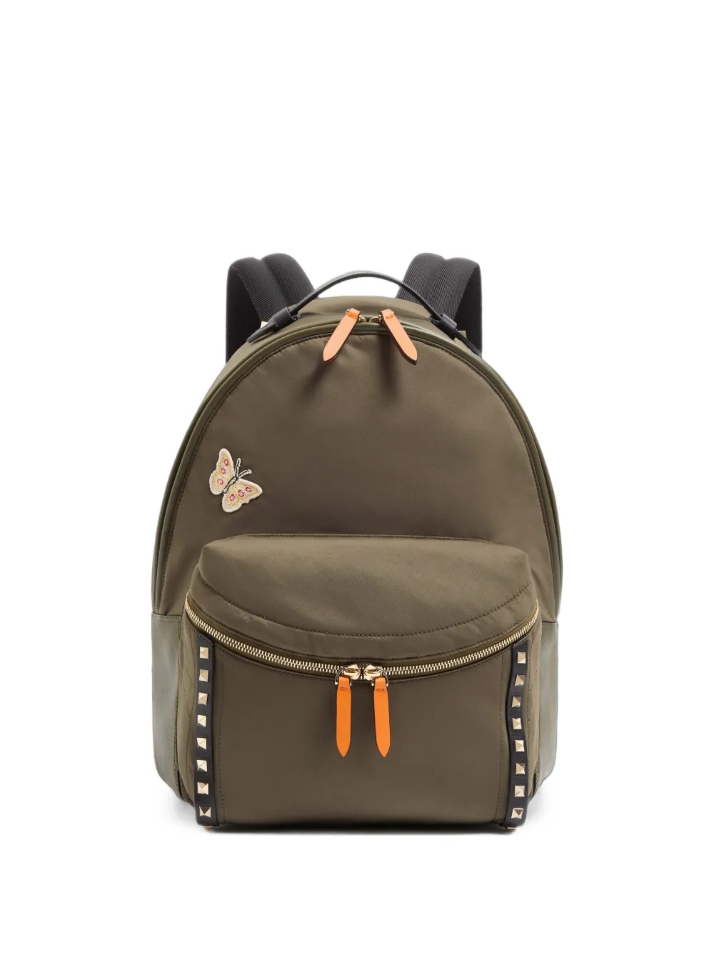 Valentino Garavani Zaino Rockstud con ricamo - Verde