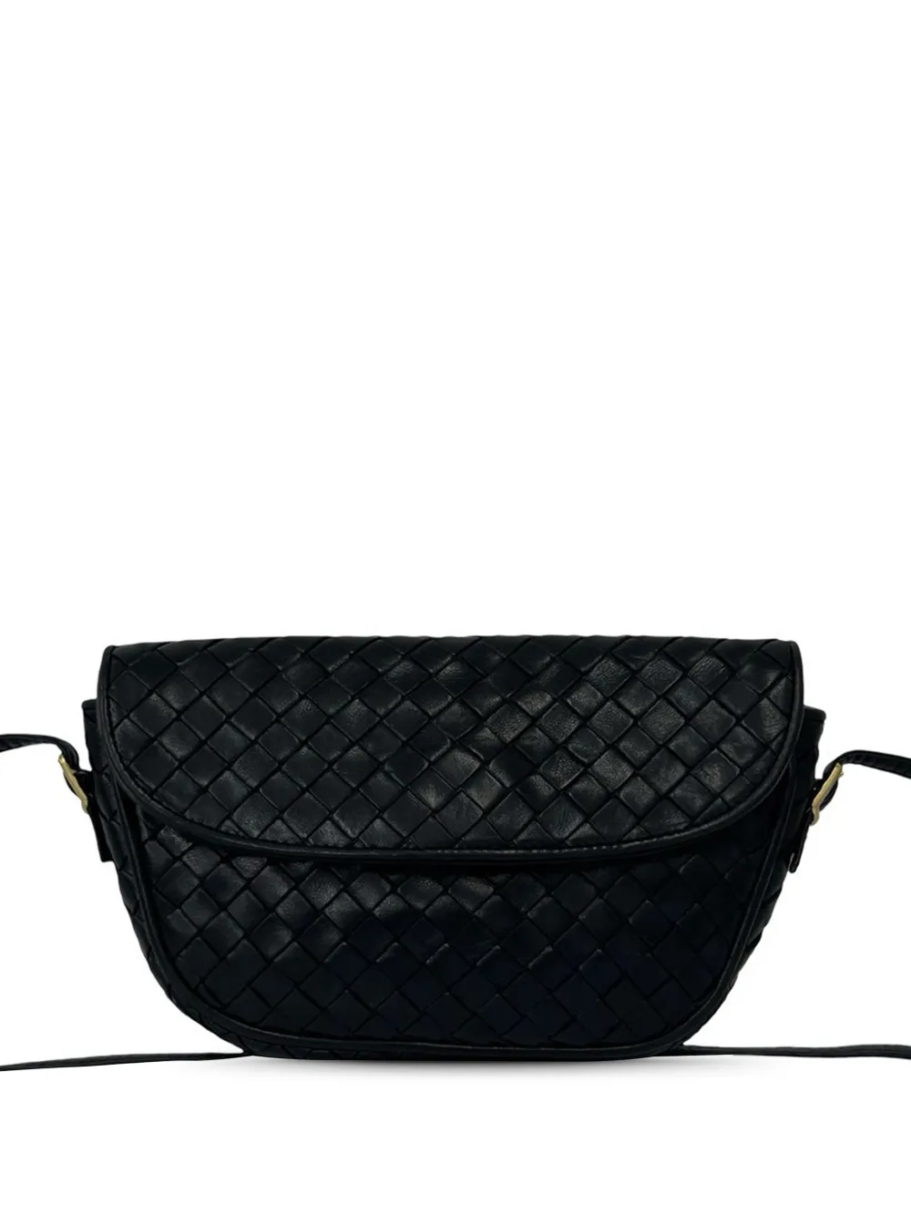 Bottega Veneta Pre-Owned 2010-2026 Leather Intrecciato crossbody bag - Schwarz