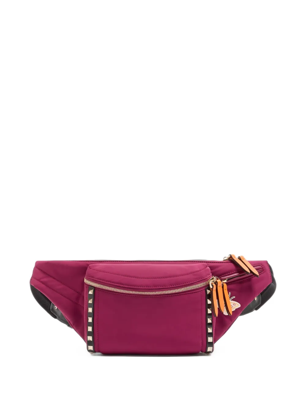 Valentino Garavani Stud Up waist bag in technical fabric Roze