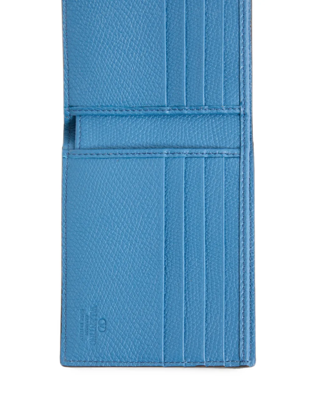 Valentino Garavani VLogo Signature portemonnee van kalfsleer Blauw