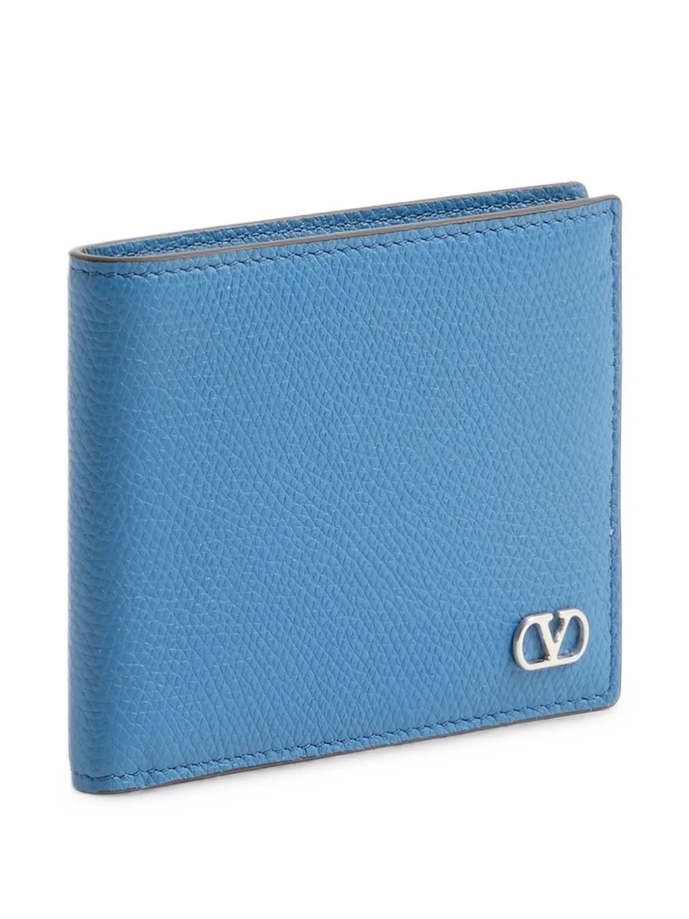 Valentino Garavani VLogo Signature portemonnee van kalfsleer Blauw