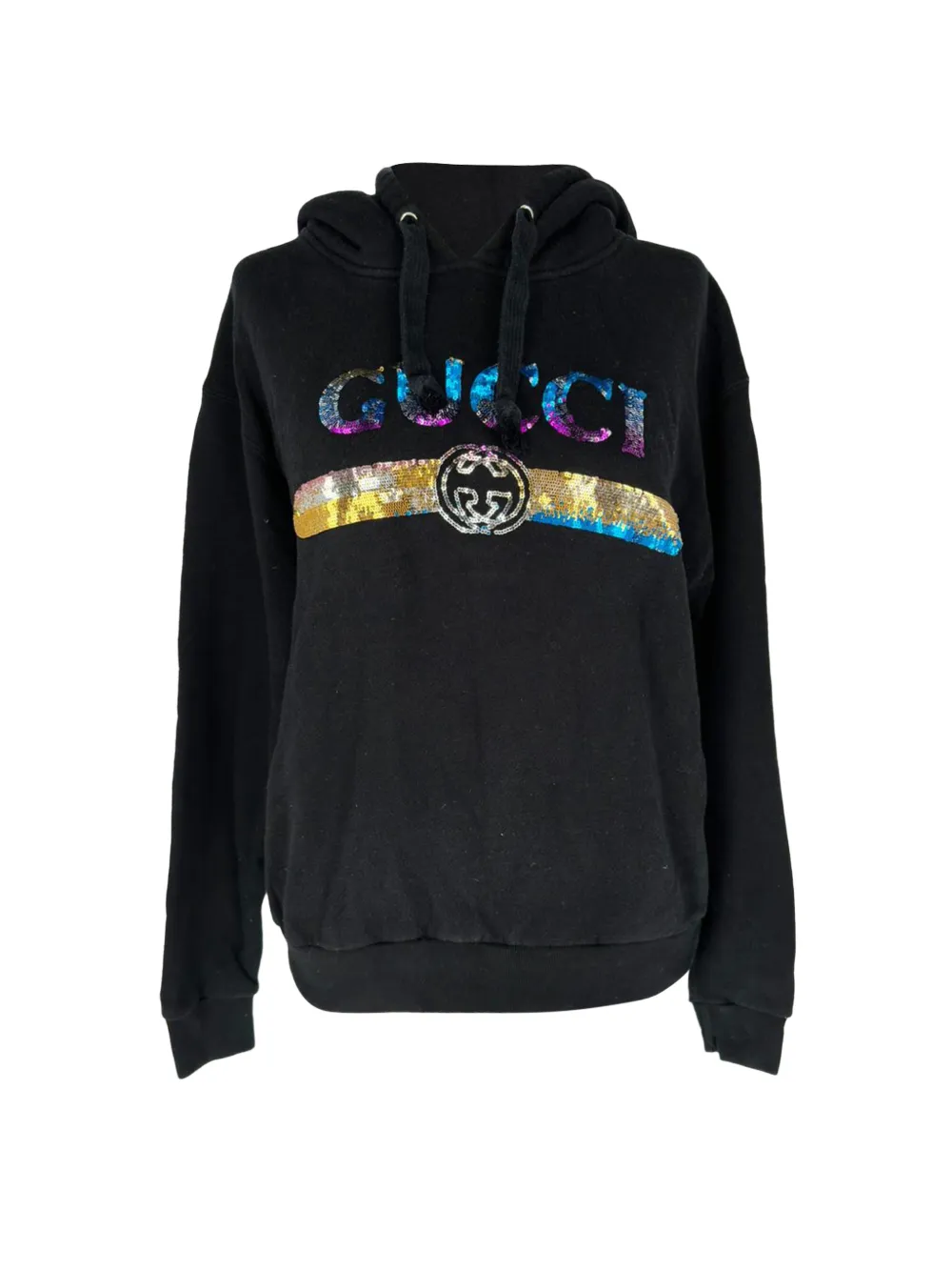 Gucci Pre-Owned Sequined Logo hoodie - Nero
