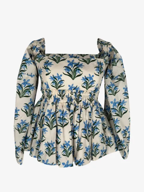 Agua By Agua Bendita Manzanilla floral-print top