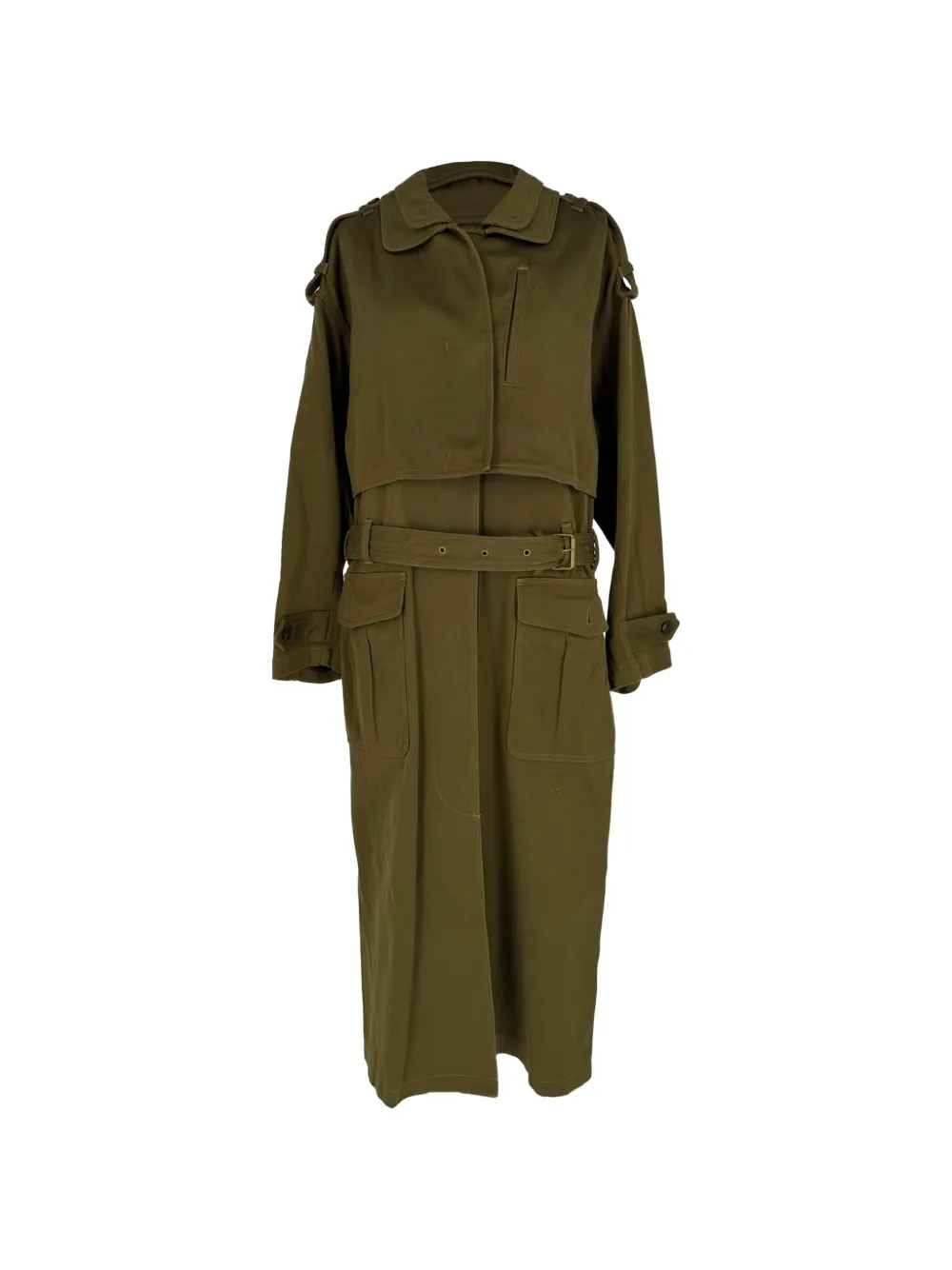 Isabel Marant Vintage Tadao belted trench coat - Grün