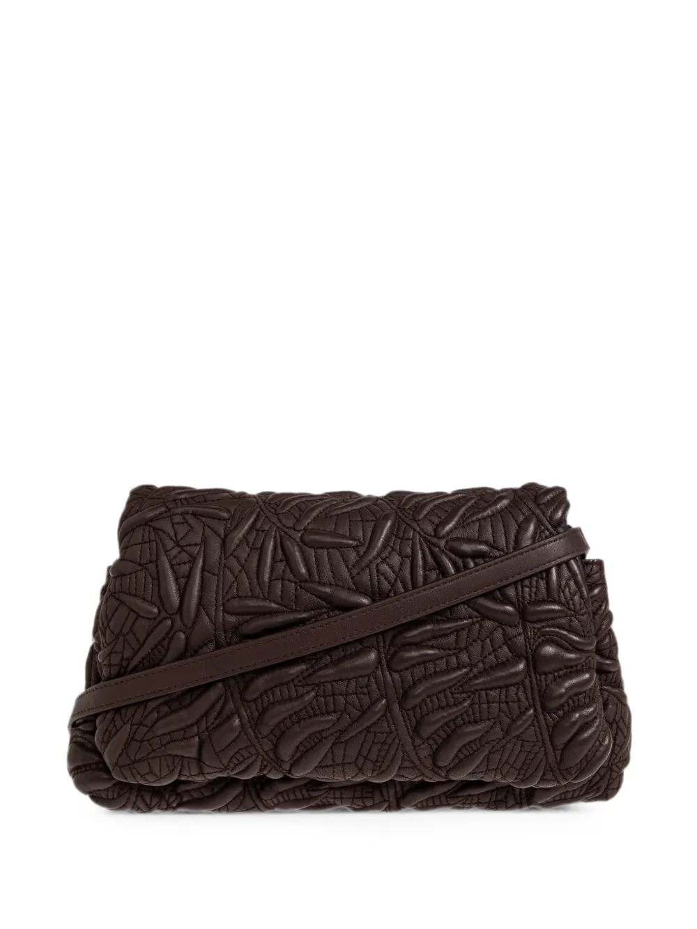 MUNTHE Foluke quilted clutch bag - Marrone