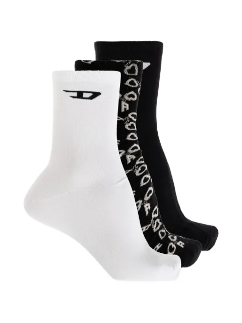 Diesel 3-pack socks with handcuff motif