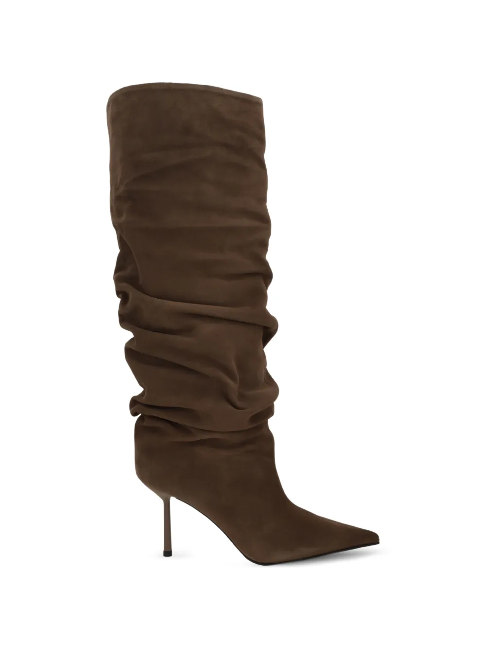 Le Silla Bella ruched-shaft pointed-toe boots Bruin
