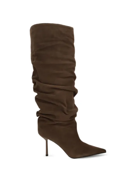 Le Silla Bella ruched-shaft pointed-toe boots