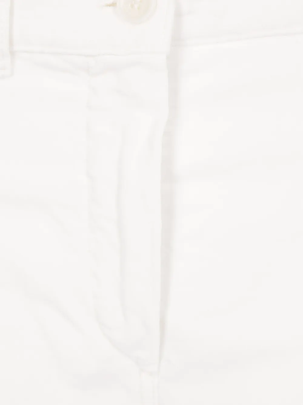 ASPESI Ribfluwelen broek met wijde pijpen Wit