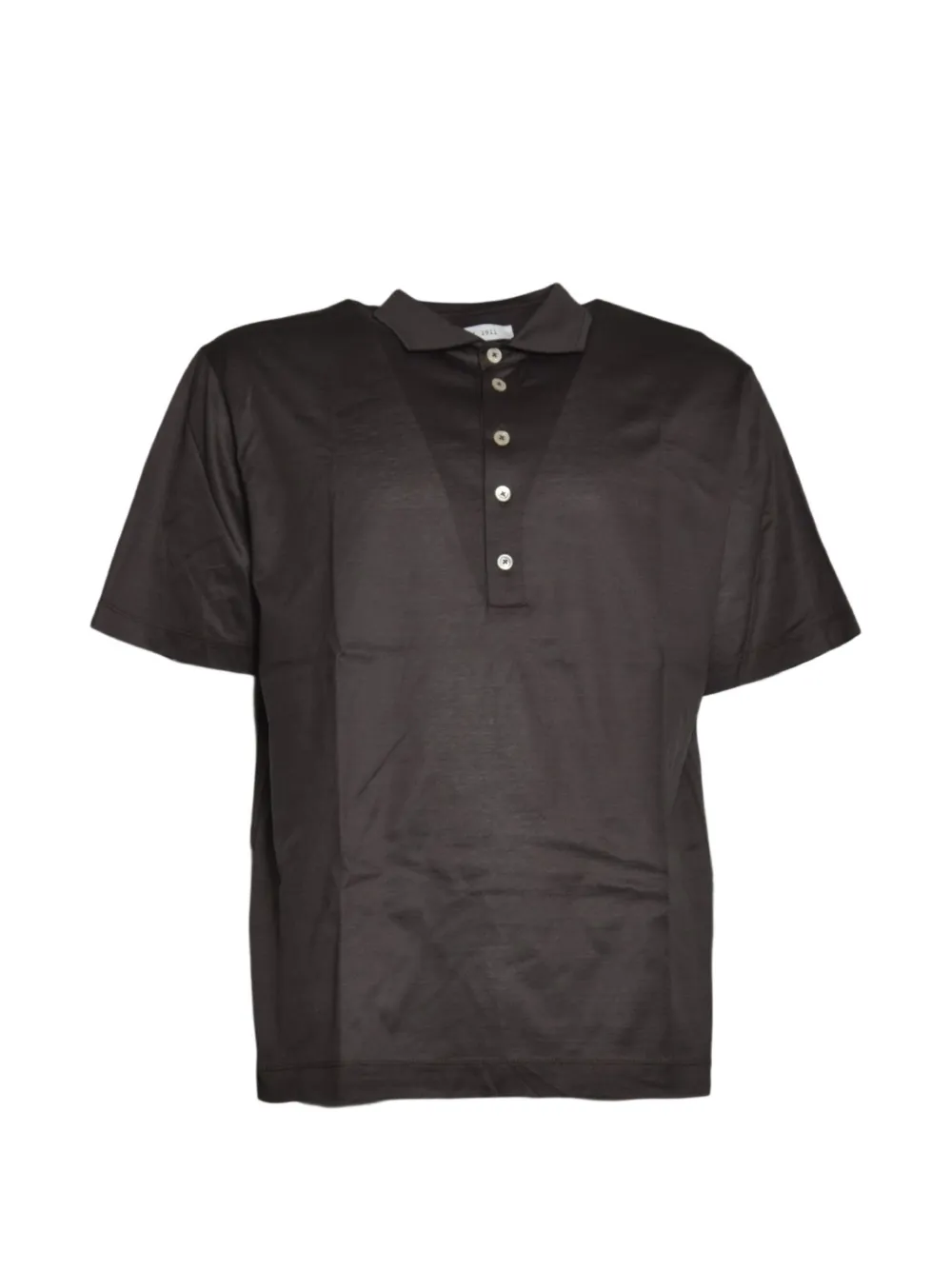 L.B.M. 1911 short-sleeve button-up polo shirt - Marrone