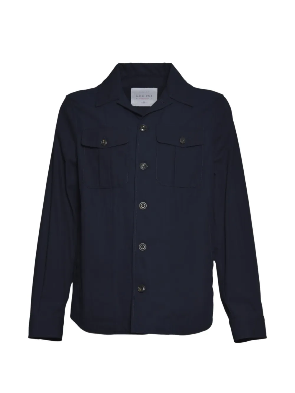 L.B.M. 1911 flap-pocket button-up shirt jacket - Blau
