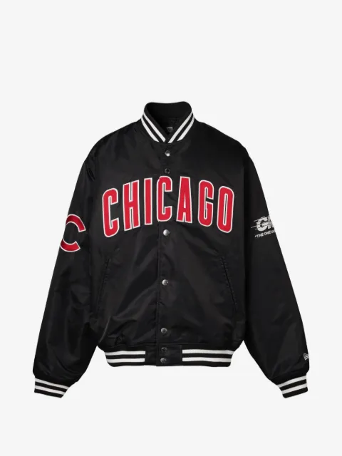 NEW ERA CAP Chicago Cubs logo-embroidered bomber jacket