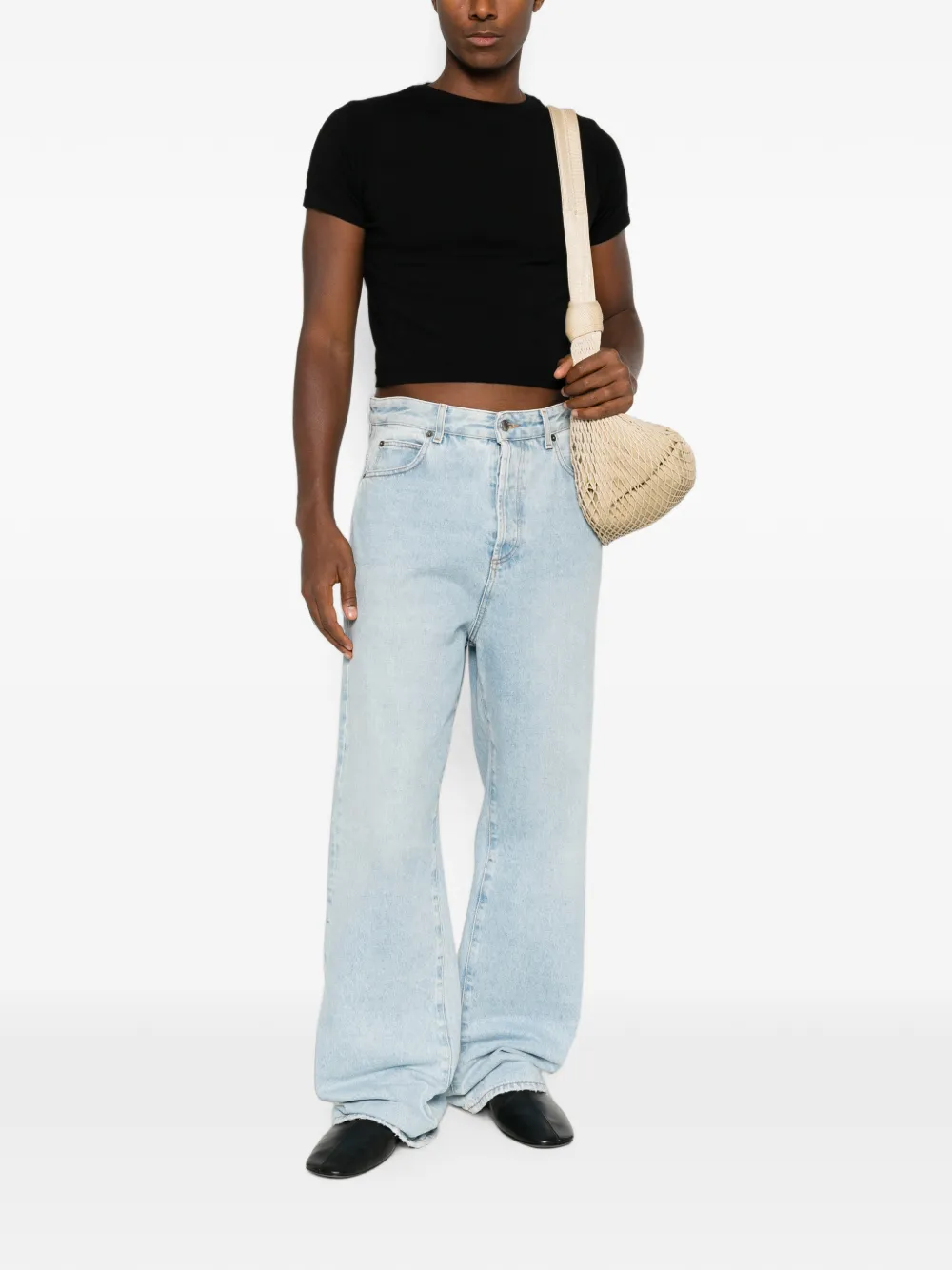 extreme cashmere Tina T-shirt met korte mouwen Zwart
