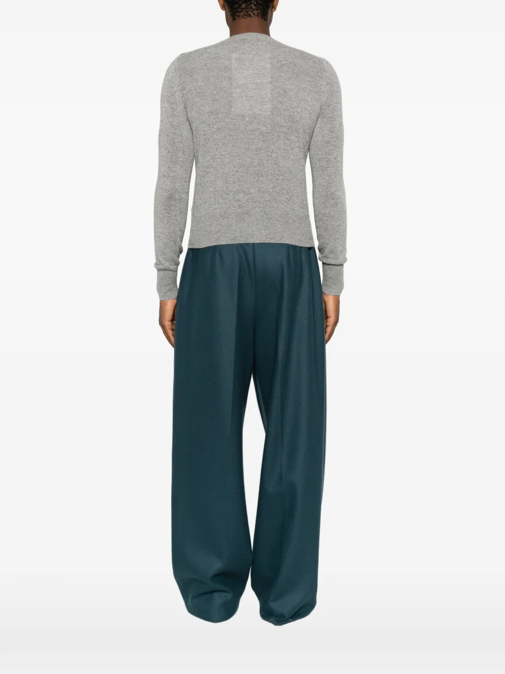 extreme cashmere Little 2 vest met knoopsluiting en lange mouwen Grijs