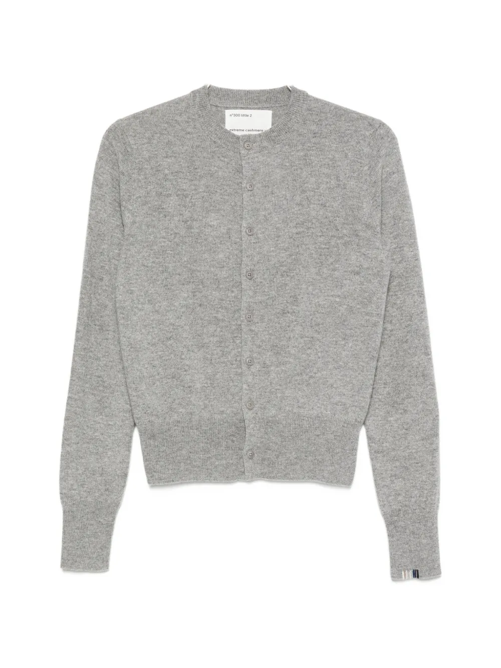 extreme cashmere Little 2 button-fastening long-sleeve cardigan - Grigio