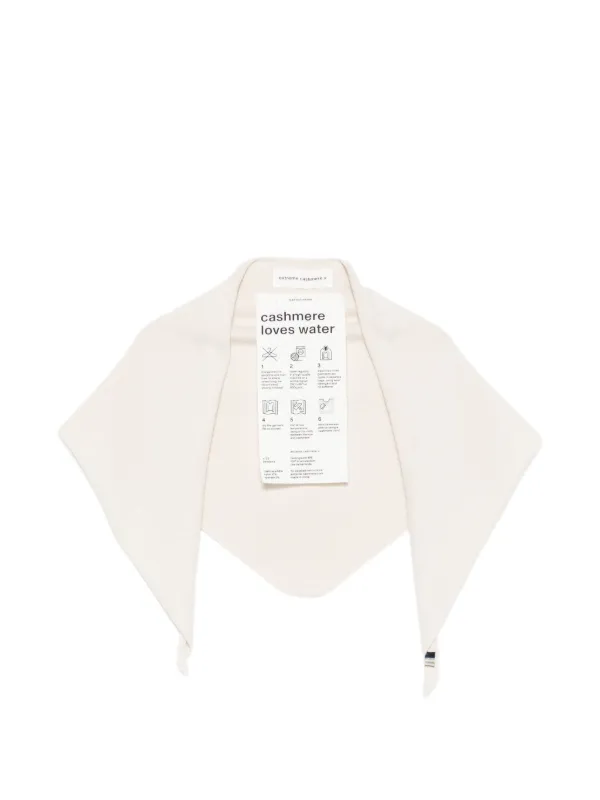 Extreme Cashmere N°35 Bandana Scarf in Neutrals