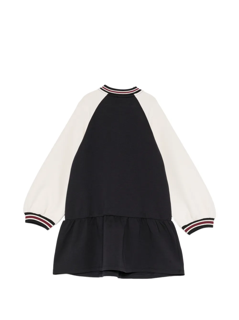 Emporio Armani Kids Jurk van dubbel jersey met raglanmouwen Zwart