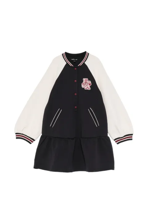Emporio Armani Kids double jersey raglan-sleeve dress
