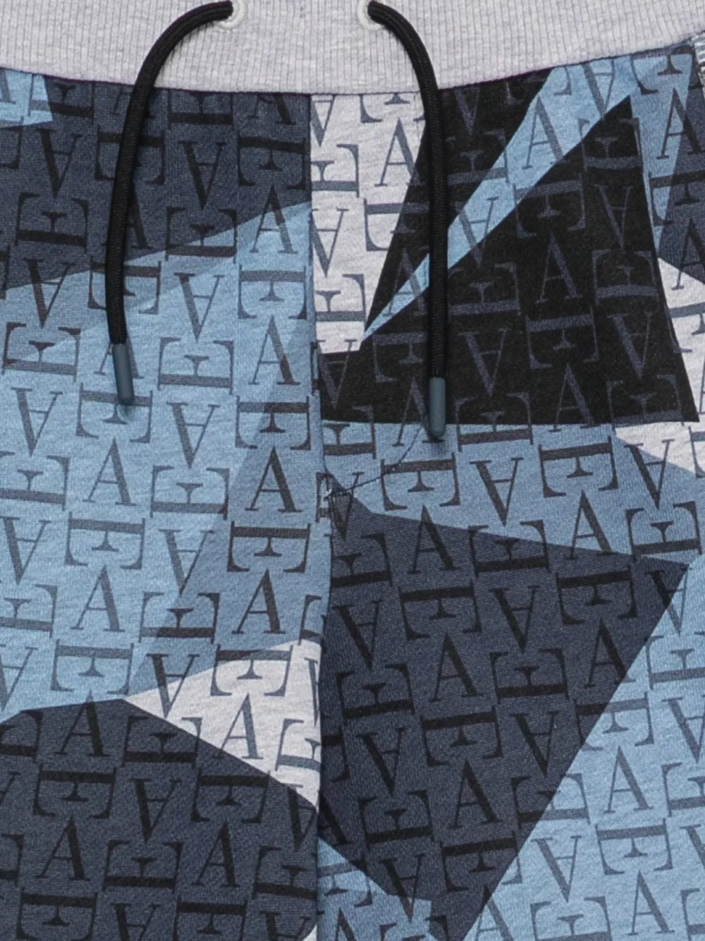 Emporio Armani Kids Shorts met trekkoord en print Blauw
