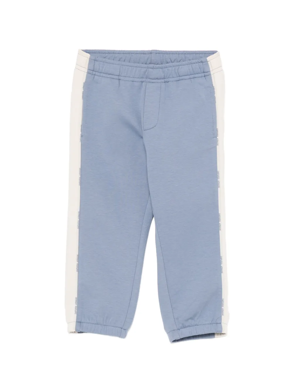 Emporio Armani Kids pantalon de jogging en jersey double-face - Bleu