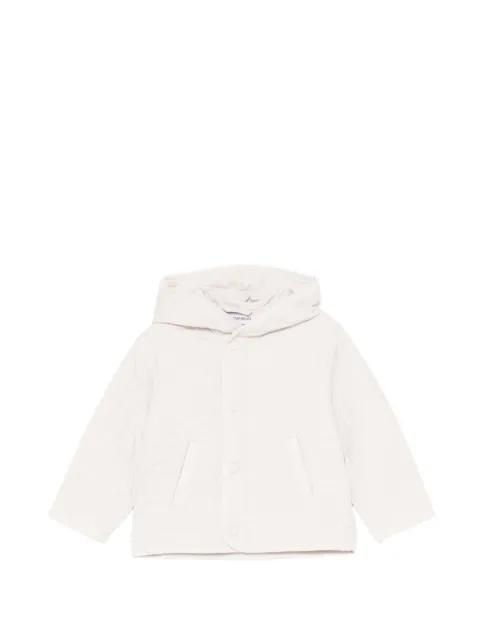 Emporio Armani Kids logo-quilted hooded jacket