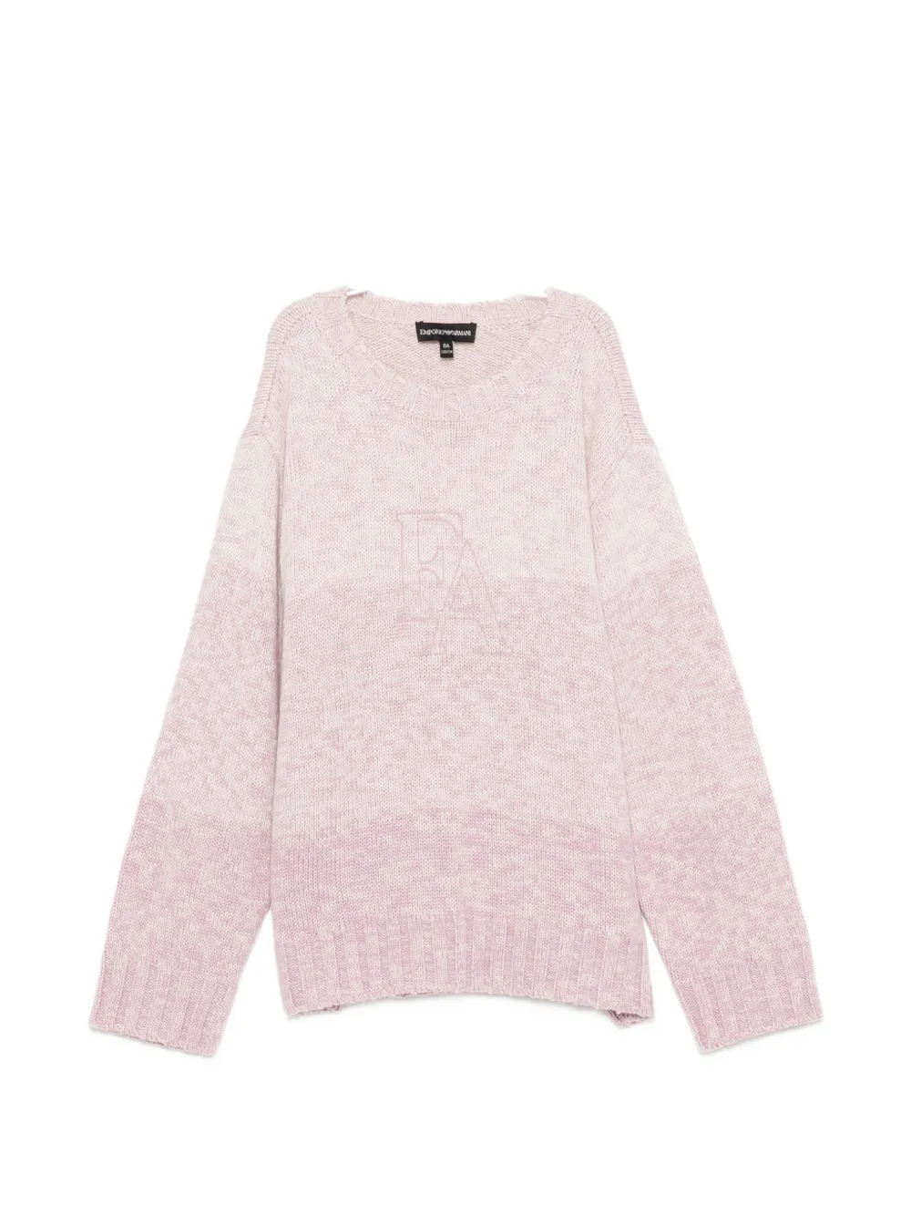 Emporio Armani Kids logo-embroidered ombre-effect sweater - Rosa