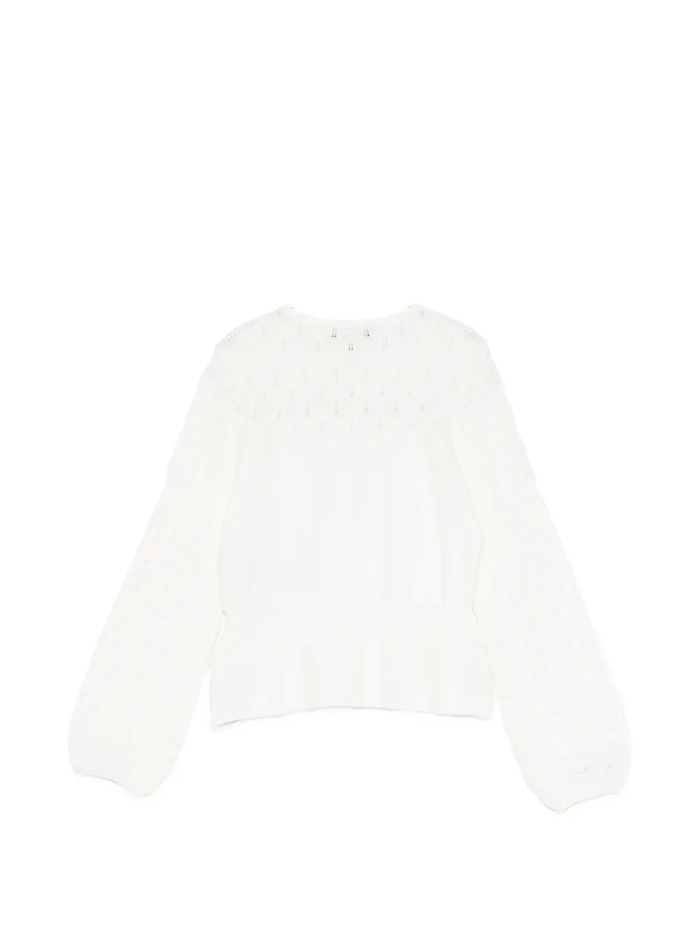 Emporio Armani Kids Opengebreide trui met lange mouwen Beige