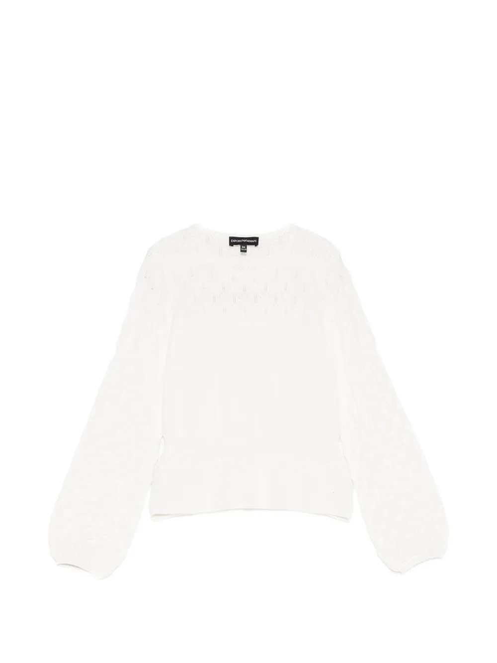 Emporio Ar i Kids Opengebreide trui met lange mouwen Beige