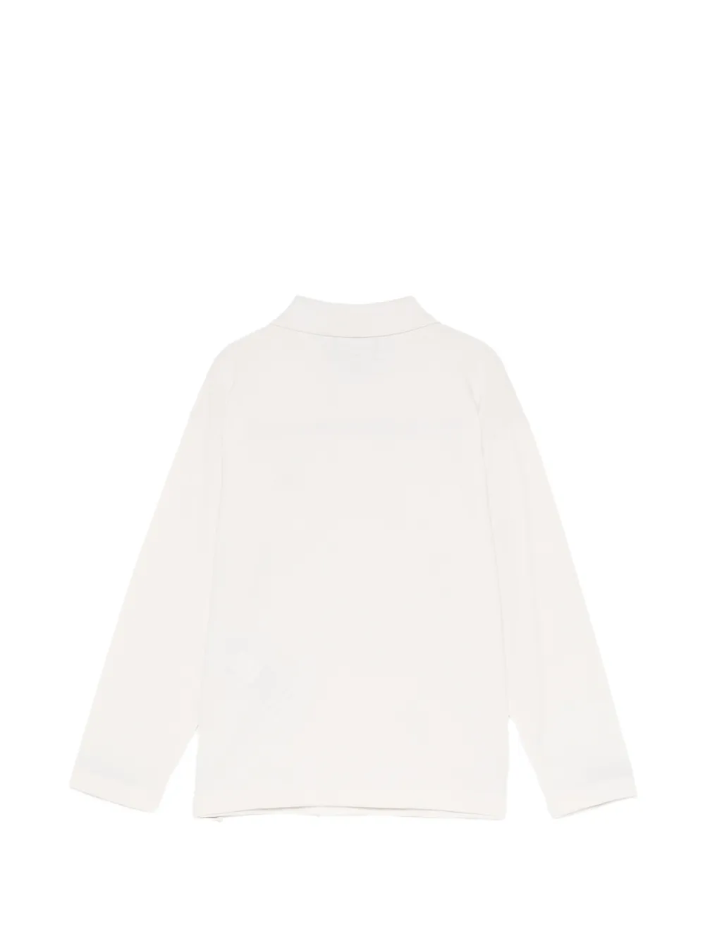 Emporio Armani Kids Poloshirt met geborduurd logo en gevlochten afwerking Beige