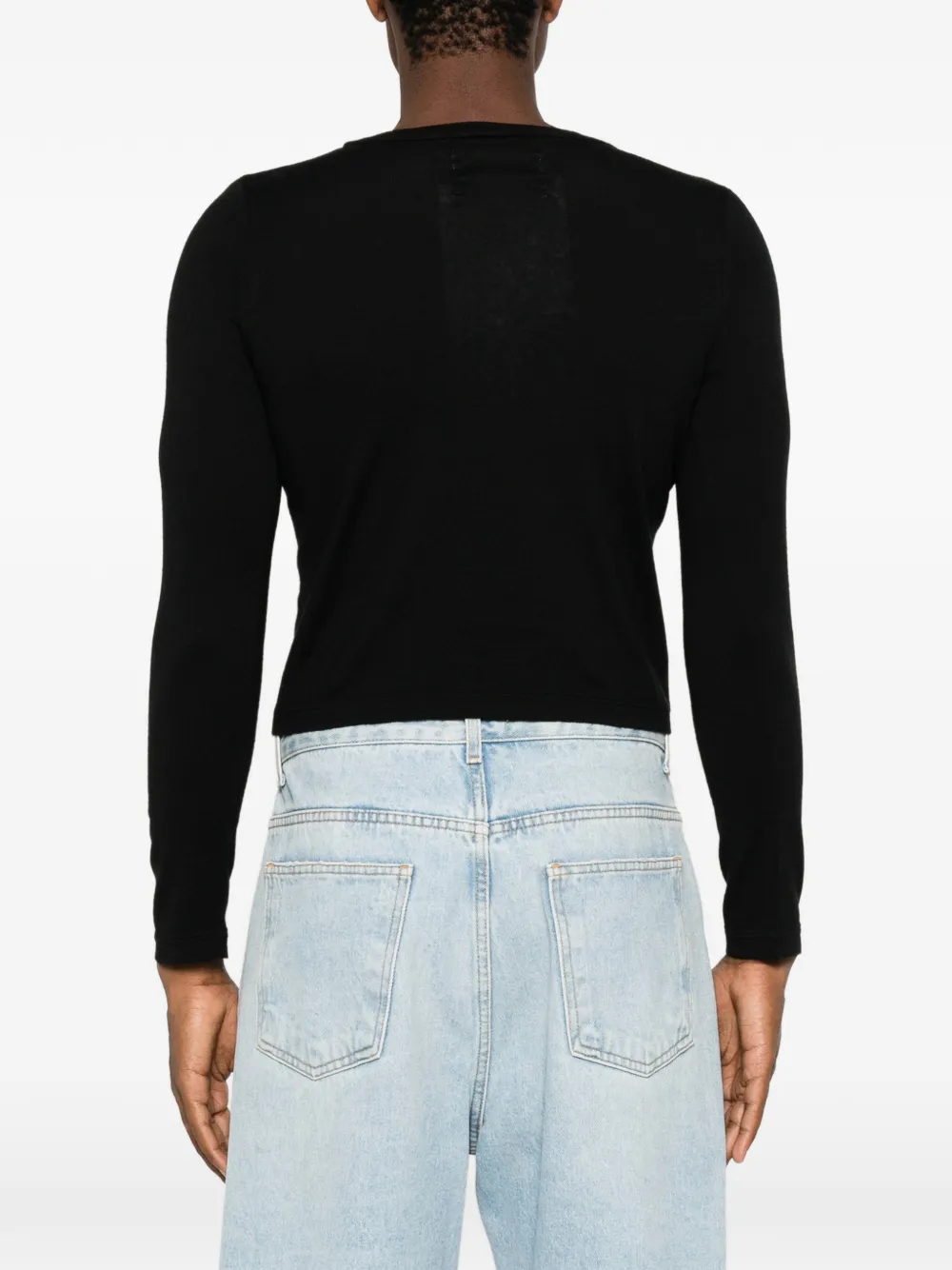 extreme cashmere Lisa T-shirt met lange mouwen Zwart