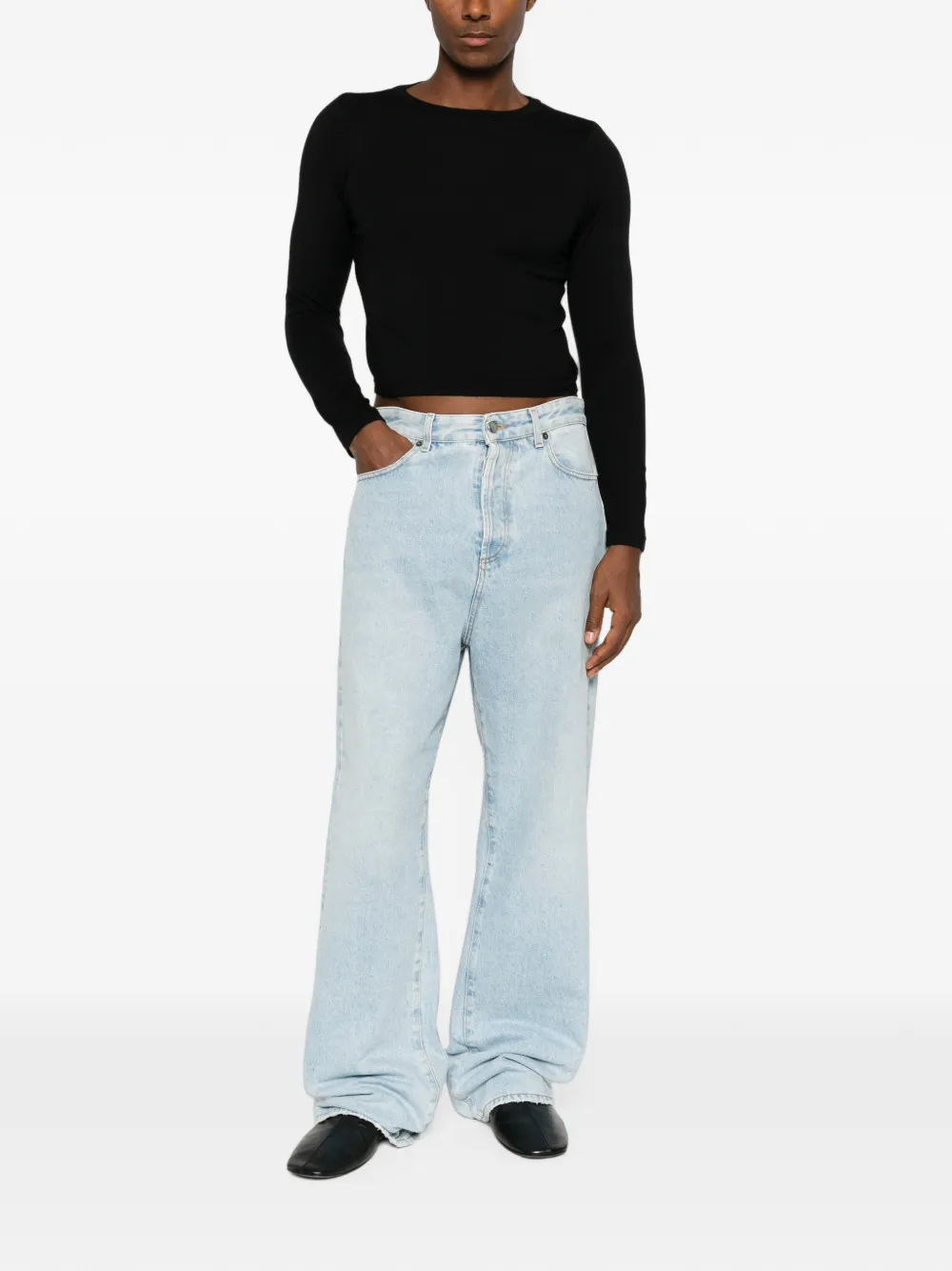 extreme cashmere Lisa T-shirt met lange mouwen Zwart