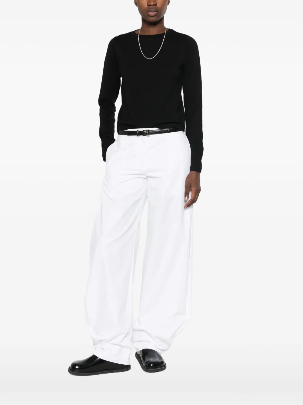 extreme cashmere Lisa T-shirt met lange mouwen Zwart