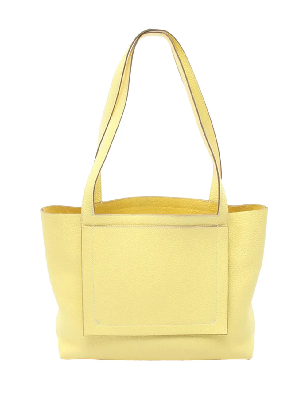 Pre-owned Hermes 2022 Clemence Cabasellier 31 Tote Bag In Yellow
