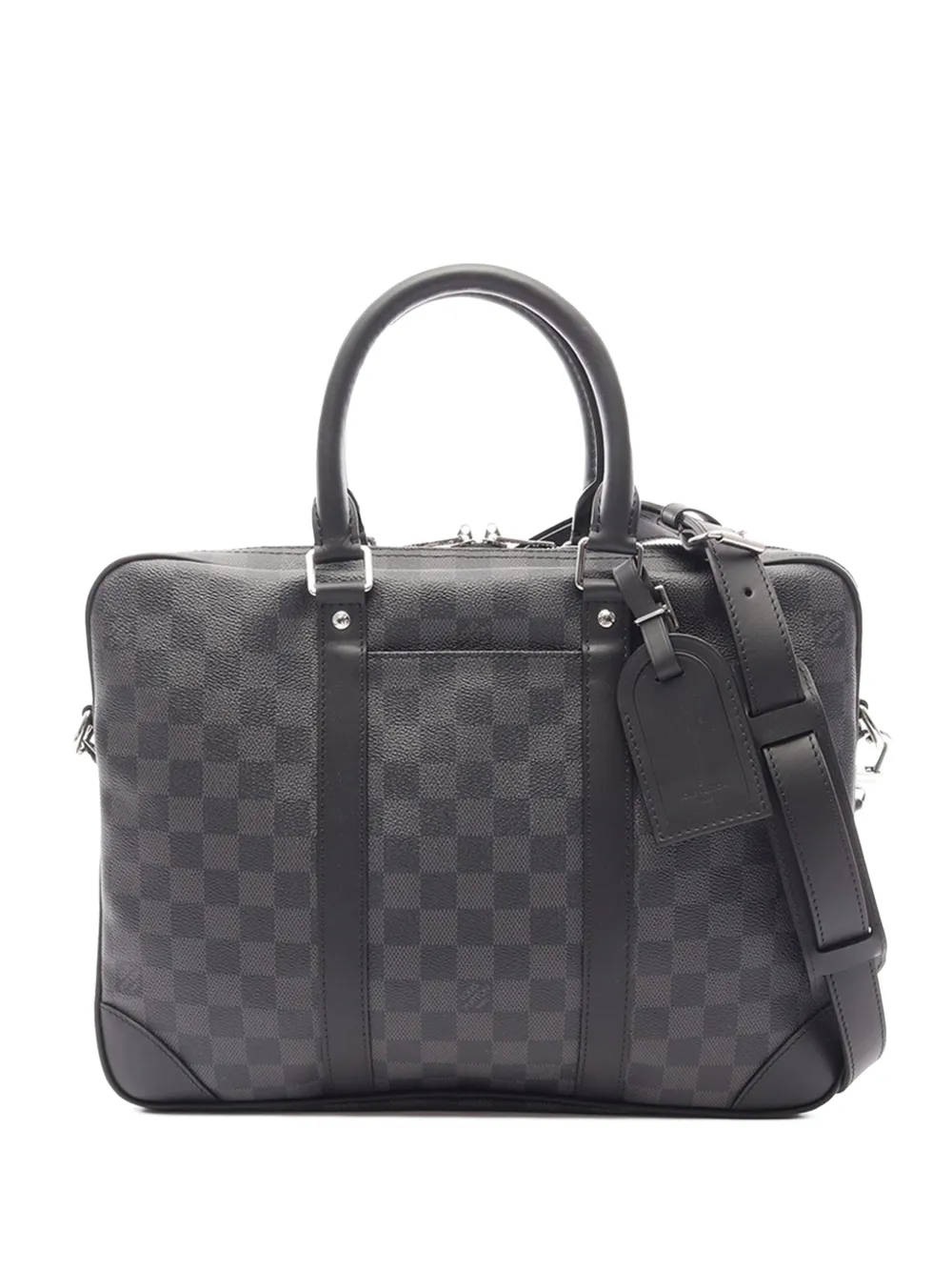 Louis Vuitton Pre-Owned 2021-2026 Damier Graphite Porte Documents Voyage PM business bag - Nero