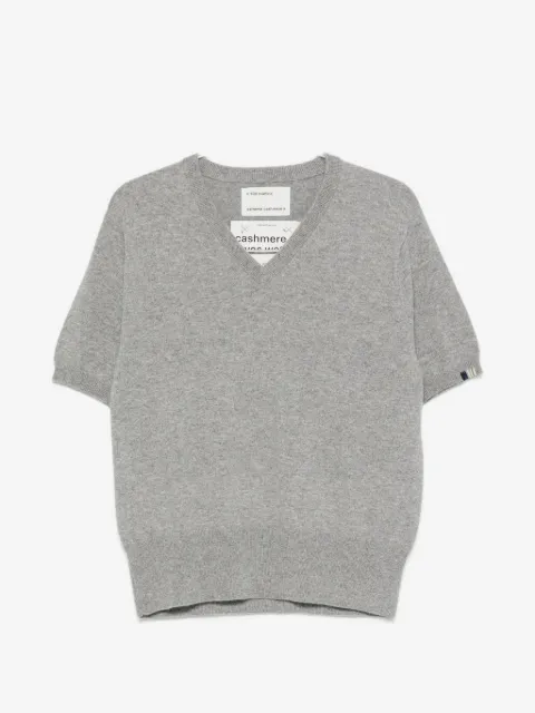 extreme cashmere Martina V-neck short-sleeve sweater