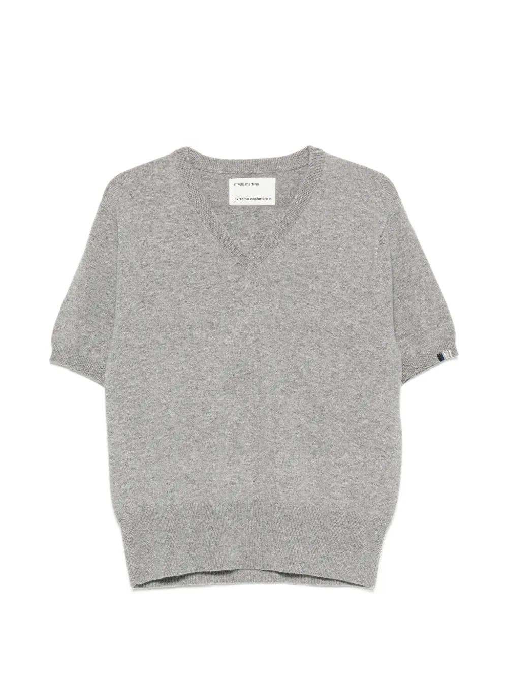 extreme cashmere Martina V-neck short-sleeve sweater