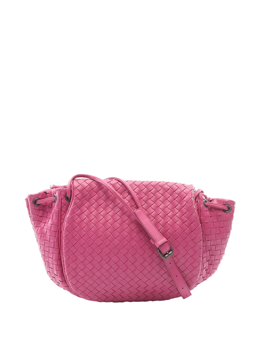 Bottega Veneta Pre-Owned 2012-2026 Nappa Intrecciato Flap crossbody bag - Rosa