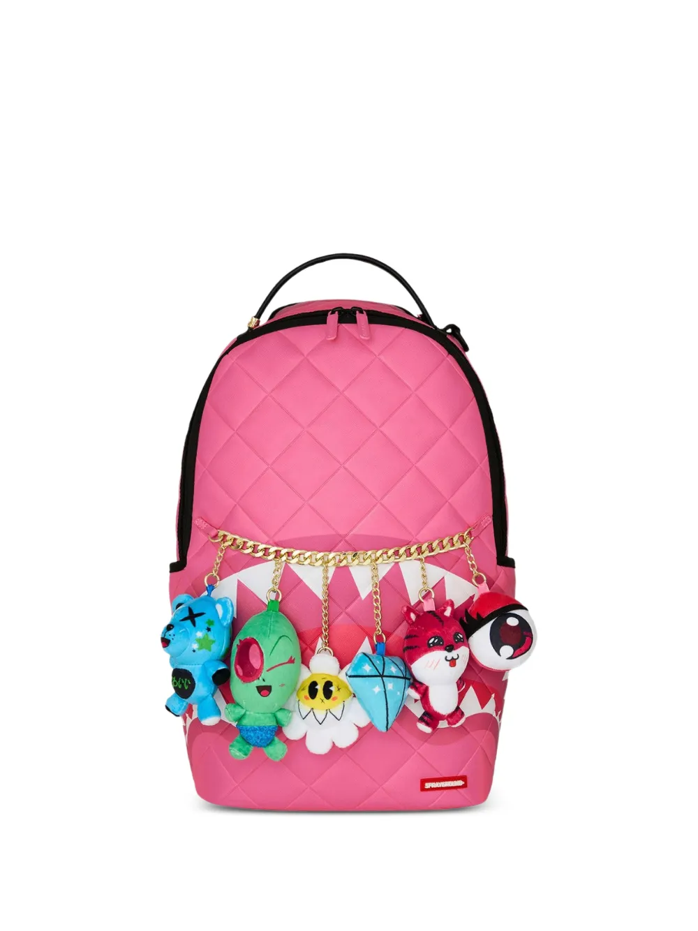 sprayground kid Kawai quilted charm-embellished backpack - Rosa