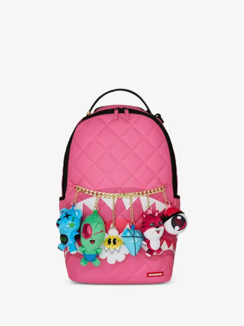 sprayground kid Kawai quilted charm-embellished backpack