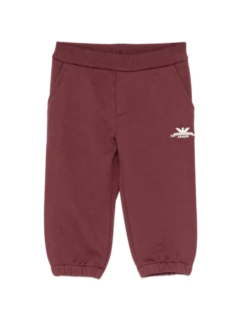 Emporio Armani Kids logo-embroidered cotton fleece sweatpants